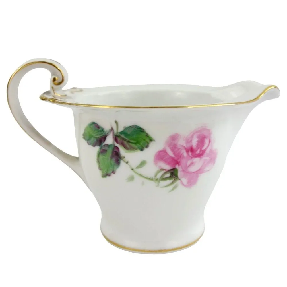 Vintage Hira China Made In Occupied‎ Japan Pink Roses Creamer